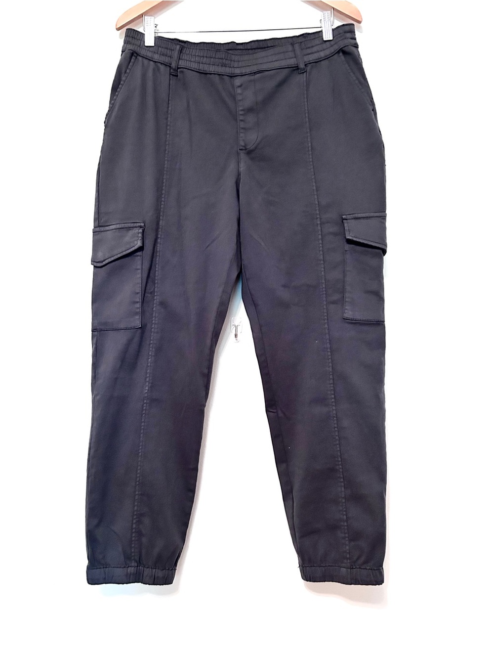 Natural Reflections Grayish Blue Soft Comfy Cargo Joggers